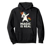 Magic is Real Unicorn Positivity Graphic Sweat à Capuche