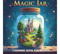 Magic Jars Coloring Book For Adults: Enchanting Miniature Worlds in Glass Jars to Relax, Unwind, and Color