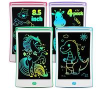 Magic Jimmy Lot de 4 Tablettes d'écriture LCD, Tablette de dessin colorée 8,5 pouces pour enfants, Jouet cadeau pour filles et garçons de 3 à 6 ans