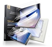 MAGIC JOHN Lot de 2 films de protection d'écran pour Samsung Galaxy Z Fold 6 - Intérieur flexible en TPU et verre blindé avant - Avec kit de montage automatique - Couverture complète - Sans bulles