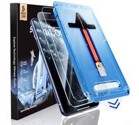 MAGIC JOHN Lot de 2 protections d'écran pour iPhone 11 Pro/iPhone XS/iPhone X (5,8"), élimination de la poussière automatique, 9H, transparent HD, sans bulles, installation facile