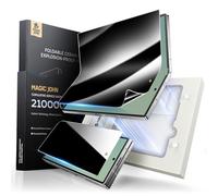MAGIC JOHN Pour Samsung Galaxy Z Fold 7 - Film de protection d'écran anti-espionnage à 25° - Film intérieur flexible en céramique et films avant avec kit de montage Auto Align - Sans plis - Sans