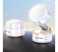 MAGIC JOHN Support magnétique pour téléphone portable de voiture, support universel à ventouse, ventouse de vide et de puissance industrielle avec bras télescopique réglable, support magnétique