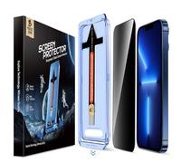 MAGIC JOHN Verre Trempé Anti Espion pour iPhone 13 Pro Max/14 Plus Lot de 2 | Facile à Installer, 9H Protection D'écran, Anti-Poussière, Anti-Bulles, Anti-Rayures, Dépoussiérage Automatique