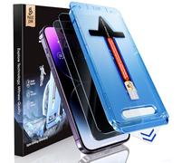 MAGIC JOHN Verre Trempé Anti Espion pour iPhone 14 Pro Max Lot de 2 | Facile à Installer, 9H Protection D'écran, Anti-Poussière, Anti-Bulles, Anti-Rayures, Dépoussiérage Automatique