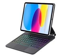 Magic Keyboard Folio pour iPad A16 11e/10e génération Étui avec clavier, rétroéclairage arc-en-ciel, pavé tactile multi-touch, support cantilever flottant, étui magnétique pour iPad A16 11"/10e