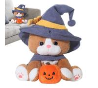 Magic Kitten Toy Peluche Mignonne 25 cm, Figurine déguisée en Halloween, avec Cape et décoration de la Maison, Salon, Chambre, Cadeau de fête Amusant pour et Filles