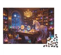 Magic Library 1000 Pièce Puzzle Recycled Fantasy Craft Senior Puzzles Party Accessoires de Jeu Développement de l'Intelligence des Garçons et Filles Éducatif Fun 70x50cm/1000pcs