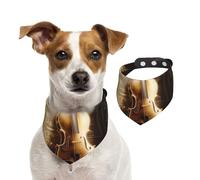 Magic Library Écharpe pour animal domestique - Bandanas printemps été en coton doux - Accessoires réglables pour petites, moyennes et grandes, filles, garçons, chiots - Taille L
