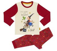 Magic Light Room on the Broom Pyjama long unisexe 100 % coton pour Halloween, framboise, 5-6 Years