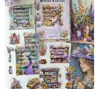 Magic Lot de 20 feuilles d'autocollants pour bullet journal, journal indésirable, ordinateur portable, étui de téléphone, cadre photo (langue des fleurs)