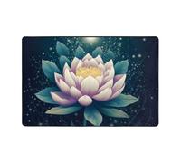 Magic Lotus Tapis moderne, en peluche courte, ultra doux, lavable, antidérapant, pour salon, chambre à coucher, bureau, dortoir, décoration d'intérieur, 183 x 122 cm