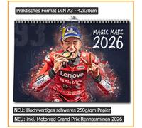Magic Marc Calendrier 2026, MotoGP, Calendrier mural - M. Marquez