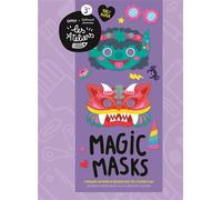 Magic masks - 6 masques en papier à décorer avec des stickers fluo - Les Ateliers OMY, Loisirs créatifs dès 3 ans