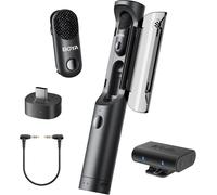 Magic Micro Cravate Sans Fil Pour Caméra, Iphone15/16, Android¿Sans Support¿À Clipser, À Main, De Bureau, Sur Caméra 4 Formes Mini Microphone Pour Vlog, Streaming, Tiktok, Youtube(2Tx+2Rx)