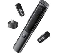 Magic Micro Cravate Sans Fil Pour Iphone15/16, Android¿Sans Support¿À Clipser, À Main, De Bureau, Sur Caméra 4 Formes Mini Microphone Pour Vlog, Streaming, Tiktok, Youtube(2Tx+1Rx)