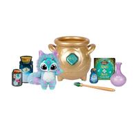 Magic Mixies - Chaudron doré magique avec jouet en peluche non électronique de 20,3 cm. Suivez le livre de sorts, ajoutez les ingrédients magiques. Qui allez-vous créer comme par magie ?