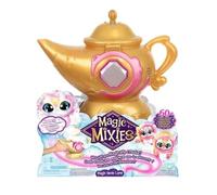 Magic Mixies Lampe Magic Genie avec Jouet interactif en Peluche Rose de 20,3 cm et Plus de 60 Sons et réactions, effectuez Les étapes Magiques pour déverrouiller Un Anneau Magique et révéler Un