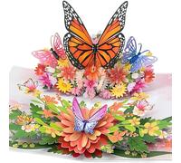 Magic Moments® Carte Pop-Up Merveille des Papillons - Grande Carte Anniversaire Femme, Fille, Mères - Carte Mariage Félicitation Originale, Carte Naissance et Baptême avec Enveloppe Magique
