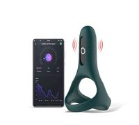 Magic Motion Rise - anneau pénien vibrant connecté - rechargeable - vert