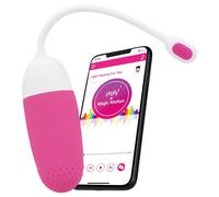 Magic Motion Vini - oeuf vibrant connecté - silicone rose blanc