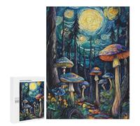 Magic Mushroom Forest-1 Puzzle 500 Pièces Educa Jouet en Bois Cadeau Unique Décoration Intérieure Jeu Éducatif Challenge Toy Adultes Et Enfants À Partir De 14 Ans 500 PCS