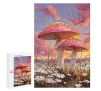 Magic Mushrooms in Fantasy Field Puzzle 1000 Pièces Educa Jouet en Bois Cadeau Unique Décoration Intérieure Jeu Éducatif Challenge Toy Adultes Et Enfants À Partir De 14 Ans 1000 PCS