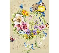 Magic Needle 100-142 ZW Melodie deines Herzen Kit de point de croix avec motif compté Zweigart Edition, coton, multicolore, 26 x 34 cm