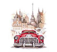 Magic needle 110-021 ZW Kit de broderie au point de croix rétro avec motif compté Zweigart Edition, coton, multicolore, 16 x 20 cm