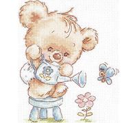 Magic needle 17-17 ZW Carlin Kit de point de croix avec motif compté Zweigart Edition, coton, multicolore, 12 x 14 cm