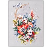 Magic Needle 210-301 ZW Kit de broderie au point de croix avec motif compté Zweigart Edition, blanc, 18 x 26 cm