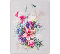 Magic Needle 210-302 ZW Kit de broderie au point de croix avec motif compté Zweigart Edition, coton, blanc, 18 x 26 cm