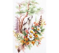 Magic needle 250-699 ZW Sommer Waldseele Kit de point de croix avec motif Zweigart Edition, coton, multicolore, 17 x 27 cm