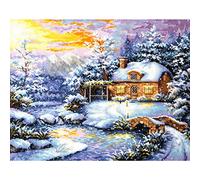 Magic needle 45-08 ZW Kit de broderie au point de croix avec motif compté Zweigart Edition, coton, multicolore, 40 x 32 cm