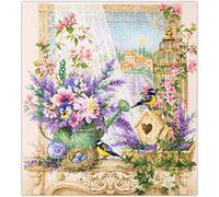 Magic needle 515-280 ZW Le secret de la Provence Kit de point de croix avec motif compté Zweigart Edition, coton, multicolore, 35 x 40 cm