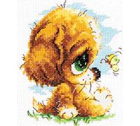 Magic needle Kit de point de croix 16-14 ZW avec motif compté Zweigart Edition, coton, multicolore, 12 x 14 cm