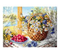 Magic needle Kit de point de croix ZW - 50-06 ZW - Motif compté - En coton - Multicolore - 40 x 30 cm