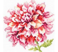 Magic Needle Zweigart Edition Kit pour point de croix "Dahlia", motif à compter, 11x11cm