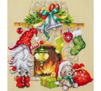 Magic Needle Zweigart Edition Point de Croix Set "En attendant Noël", modèle à compter, 22x22cm
