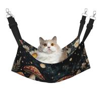 Magic Night Hamac pour animal domestique Motif champignons Forêt - Hamac de couchage pour chats, lapins, furets, chiots, petits animaux