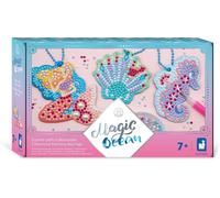 Magic Ocean-3 Porte-Clés à Diamanter-Fabrication Porte Clés-Kit Loisir Créatif Enfant-Apprentissage Motricité Fine et Concentration-Dès 7 Ans-J07793