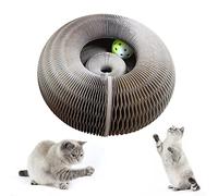 Magic Organ - Griffoir 2 en 1 pour chat avec clochettes - Tapis à gratter pour chat - Jouet à gratter (A)