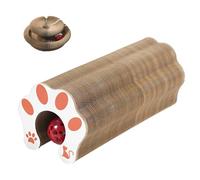 Magic Organ Planche à griffer pour chat | Griffoir orgue en carton avec cloche jouet | Grattoir pour chat en carton, lit pour chat, jouet interactif pour chat | Tapis à gratter pliable Sliñky Cat