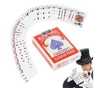 Magic Playing Cards, Interactive Magician Card Cool Deck, 3.54x2.68 inches Silent Close Up Magic Props for Party Entertainment, Street Performance, Teaching and Demonstrations