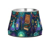 Magic Potions and Books Gamelle à eau pour chien en acier inoxydable amélioré pour alimentation lente Compatible avec les moustaches