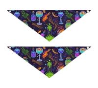 Magic Potions and Chaudrons Lot de 2 écharpes pour animal domestique Bonne respirabilité Pour usage quotidien 76,2 x 30,5 cm