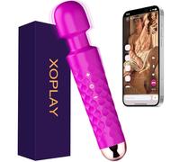 Magic Powerful Wand Massager Tool, Massager avec 25 modes, Whisper, Waterproof, Massage thérapeutique sans fil pour le corps, le cou, l'épaule, le dos (violet)