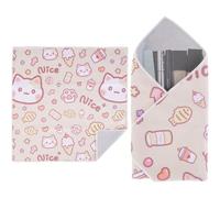 Magic Protective Wrap Self Adhesive Scratch Resistant Dustproof Washable Case Kit for Cameras, Lenses, Electronics and Cosmetics, Kitty, Makeup Bag