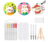 Magic Puffy Paint, 3D Foam Texture Painting Set, Puffy Paints, Foam Textured Paper Marker Bead Chain Bead Chain Mini Chevalet Magic Puffy Paint Kit, Sensory Art Set