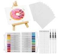 Magic Puffy Paint Magic 3D Mousse Texture Kit de peinture 24 couleurs Stylos 3D pour enfants Image texturée Éponge Papier pour bricolage Collier de perles Concevoir cartes de vœux Poster Décoration